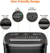 Amazon Basics 8-Sheet Cross Cut Paper Shredder and Credit Card Shredder - Black